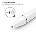 Stylus Pen Compatible with iPad, Pencil Styluses for iPad Generation Pro Air Mini Alternative for 1st 2nd Pencils Digital Tablet Stylist Smart Drawing Pens for Touch Screens (White)