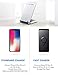 Seneo Wireless Charger, Qi Certified Wireless Charging Stand Compatible with iPhone Xs MAX/XR/XS/X/8/8 Plus, 10W for Galaxy Note 9/S9/S9 Plus/Note 8/S8, 5W All Qi-Enabled Phones(No AC Adapter)