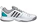 adidas Performance Women's Barricade Classic Bounce W Training Footwear,White/Night Grey Metallic/Shock Green,8.5 M US