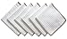 Sinland Thick Microfiber Waffle Weave Dish Cloths Dishcloths Washcloths Facial Cloths 6 pack White W/edge Brown