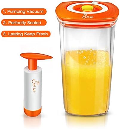 JESE Premium 750ml Food Storage Containers with Locking Lids Durable Vacuum Sealed Juicer Storage
