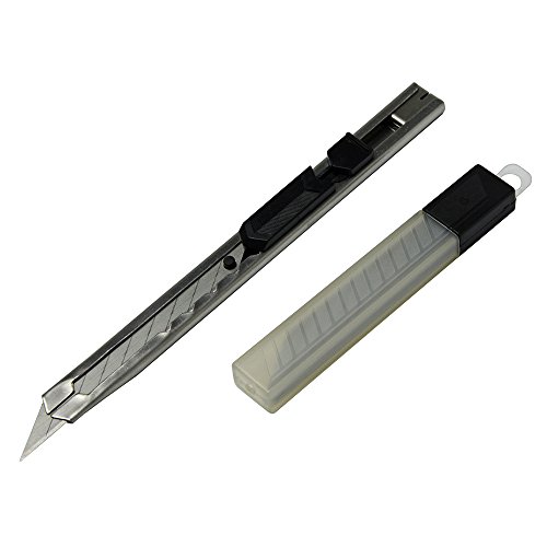 image for Ehdis Light Duty 9mm Snap Off 30 Degree Blades Slim Stainless Steel Sh