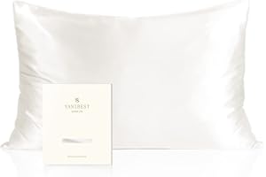 YANIBEST Silk Pillowcase for Hair and Skin 22 Momme 600 Thread Count 100% Mulberry Silk Bed Pillowcase with Hidden Zipper, 1 