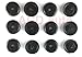 50Set x Nylon NEW Universal Black Seat Belt Stopper 443857847B