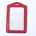 ISKYBOB Set of 14 Vertical Colorful Faux Leather Business ID Badge Card Holder,Not Included Neck Strap
