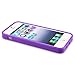 eForCity TPU Rubber Skin Case Compatible with Apple iPhone 5 / 5S, Purple Jelly