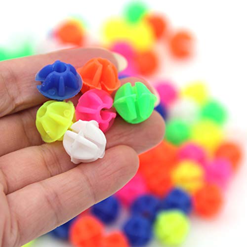 KLOUD City Assorted Colors Bike Bicycle Wheel Spokes Plastic Clip Bead/Spoke Derections (105pcs Round Bead) - Thumbnail 3