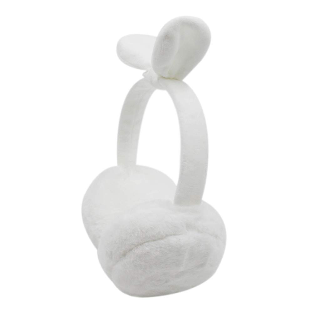 Girls Women Winter Warm Faux Fur Plush Earmuffs Foldable Ear