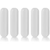 5 Pcs 30mm(1.18 inch) PTFE Magnetic Stirrer Mixer Stir Bar,White Color,Laboratory Bar,Stir Plate Bar,Stir Bars…