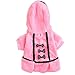 Neartime Puppy Clothes, Dog Coat Jacket Pet Outfit Winter Apparel Yorkie Garment (S, Pink)