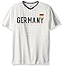 Outerstuff World Cup Soccer Germany Mens -Federation Jersey Short Sleeve Tee, White, Medium