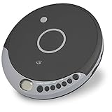 GPX Personal Portable MP3/CD Player with Anti-Skip Protection and Stereo Earbuds, PC807BMP3U Black/Gray. (Power via Micro USB or 2 AA Batteries (not Included)
