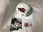 David Johnson Signed Autographed UNI Arizona Cardinals Mini Helmet Witnessed COA & Hologram W/Photo From Signing