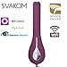 SVAKOM Siime Eye Rechargeable Waterproof Intelligent Multi-Speed Wireless App-Controlled Camera Vibrator Handheld Massager to See The Back Body Parts for Massaging(Violet)