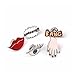 Enamel eyes lips hands BAND AWESOME Pin Set Brooches Patches for Clothes/Bags/Backpacks/Jackets