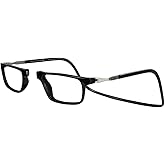 Clic Magnetic Reading Glasses for Men or Women, Computer Readers, Executive XL (XL-XXL, Black, 2.50 Magnification)