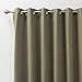 Best Home Fashion Wide Width Thermal Insulated Blackout Curtain - Antique Bronze Grommet Top - Olive - 100