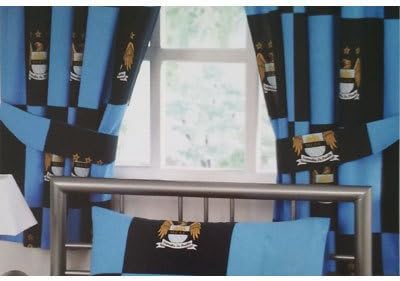 Manchester City 66 X 54 Curtains Amazon Co Uk Kitchen Home