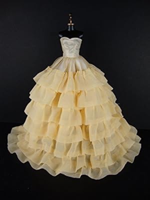 soft yellow wedding dress