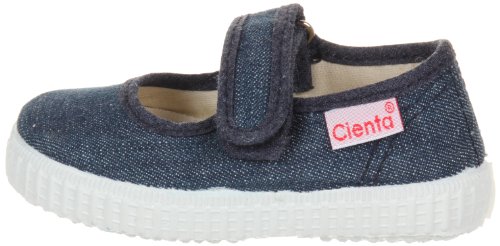 Cienta Mary Jane Sneakers for Girls - Denim Casual Shoes with Adjustable Strap, 28 EU (10.5 M US Toddler)
