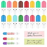 RONRONS 100 Pieces Capsule Letters Message Cute