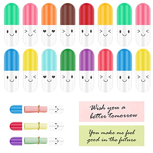 RONRONS 100 Pieces Capsule Letters Message Cute