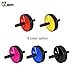 JBM Abdominal Wheel Roller with Knee Pad（5 Colors Abwheel Abroller Ab Core Trainer Equipment Dual Wheels Rubber Handle Anti Slip for Exercise Workout Gym Fitness Crossfit - 440lbs Capacity