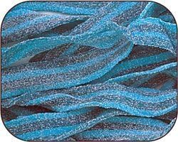 Sour Power Blue Berry Blueberry Belts Candy 1 Pound Bag by The Nutty Fruit House