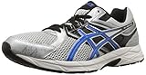 ASICS Men's Gel Contend 3 Running Shoe, Silver/Electric Blue/Black, 8.5 4E US