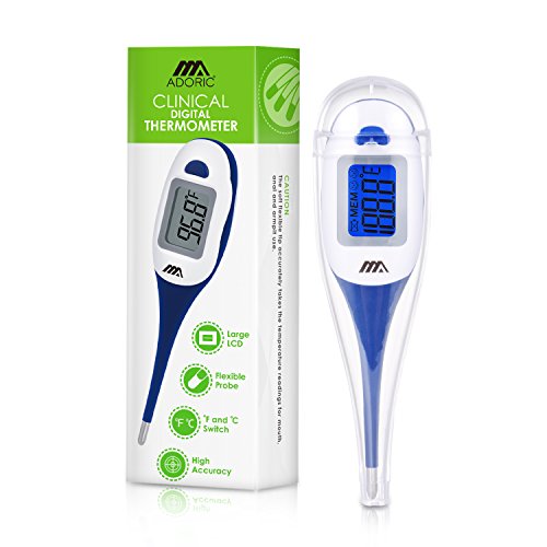 Basal Thermometer by Benewell-Digital Axillary Temperature Fever Thermometer-Oral Rectal Monitor-Fast Reading, Accurate, Waterproof-Medical Detector-Babies and Adults-FDA and CE Approved