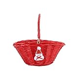 YAHUAN Woven Wicker Basket with Folding