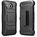Nexus 6 Case, i-Blason **Dual Layer** [Kickstand] Google Nexus 6 Case (2014 Release) Prime Series Holster Cover with Kickstand and Locking Belt Swivel Clip for Motorola Nexus 6 Phone (Black)