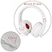 Headphones, JNTworld Headphones with Microphone for Travel, Work, Sport, DJ, Collapsible Classic Headset with Handmade Drivers for iPhone and Android Devices, White