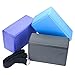Veda Yoga Foam Blocks (Set of 2) Plus Strap with Metal D-Ring - Standard Studio Size 9