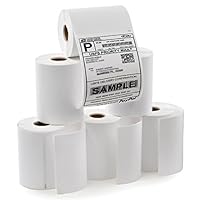 SJPACK 6 Rolls Dymo 4XL Labels 4" x 6" 1744907 Compatible Internet Postage Shipping Labels Compatible Labelwriter 4XL(6 Rolls - 220 Labels Per Roll)