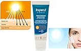 Inspired by Dead Sea Moisturizing Hydrating Sunscreen Cream SPF100 Protector for all Skin Types UVB+UVA Broad Spectrum Light Texture Oil Free Anti Aging Best for Dry Aged Sensitive Skin 80ml/2.7fl.oz