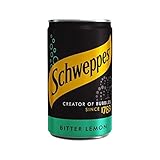 Schweppes Bitter Lemon Mini Can 150ml (Pack of 6)