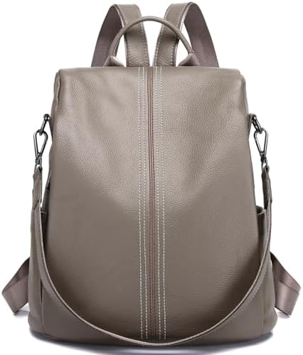 Amazon.com: Leather Backpack Purse for Women Fashion Anti  display picture 3