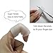 PLYFUNS Jrery Finger Sleeves Protector Thumb Protection 5 Pairs - Silicone Gel Soft Finger Splint Support for Arthritis Basketball Trigger Finger Corn Blister Pain Relief
