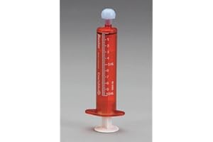 BAXA ExactaMed Oral Liquid Medication Syringe 10cc/10mL 10/PK Amber Medicine Dose Dispenser with Cap Exacta-Med Baxter Comar Latex Free