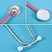 meekoo 2 Pack Kids Stethoscope Toy Real Working Nursing Cosplay Doctors Nurses Stethoscope for Kids Role Play Girls Boys Cosplay Costume Pretend Game Accessories(Pink, Black)