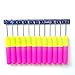Latch Hook Crochet Needle For Micro Braid Hair Dreadlock Dreads Locs Crochet Hook For Weaving (12pcs)