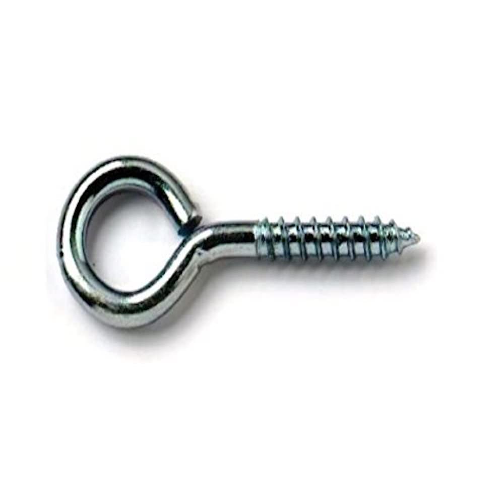 Merriway BH04834 (10 Pcs) BZP Steel Screw-In Eye, 35 mm (1.3/8 Inch) - Pack of 10 Pieces