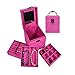 KLOUD City Hot Pink Three-Layer Jewelry Box Organizer Display Storage case with Mirror