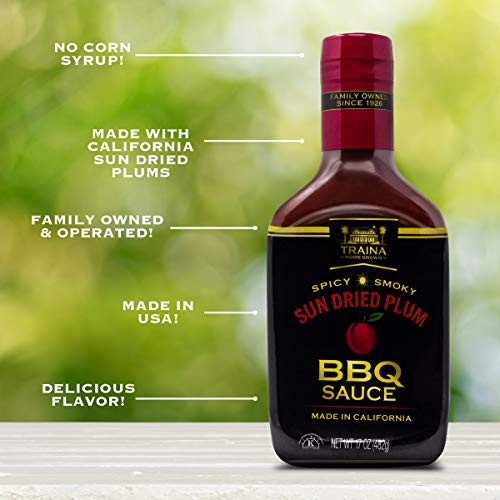 Traina Home Grown California Sun Dried Plum Barbecue Sauce No Corn
