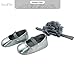 Rising Star Baby Girl's Shoes and Headband Gift Box Set, Silver Flower, 6-12 Months