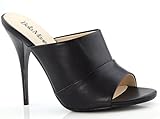 Bella Marie BEBE-01 Women's High Heel Stiletto Open Toe Dress Sandal Mules Slide