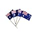 Pack of 100 Australian Flag Toothpicks for Plate and Food Decoration - For Sandwiches, Burgers, Desserts, and More
