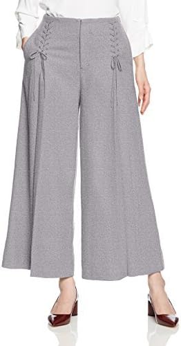 Amazon Co Jp ミラオーウェン サイド編み上げワイドパンツ 09wfp1750 レディース Gry 日本 0 日本サイズ7 号相当 服 ファッション小物