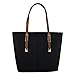 PortoVino Classic Tote Bag - Vegan Leather Wine Purse with Hidden Spout and Dispenser Flask for Wine Lovers that Holds and Pours 2 Bottles! For Traveling, Concerts, Bachelorette Party - Black